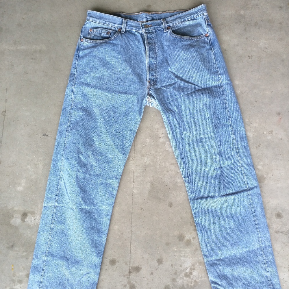Vintage Levi’s Denim Jeans 501 Button Fly 38x34